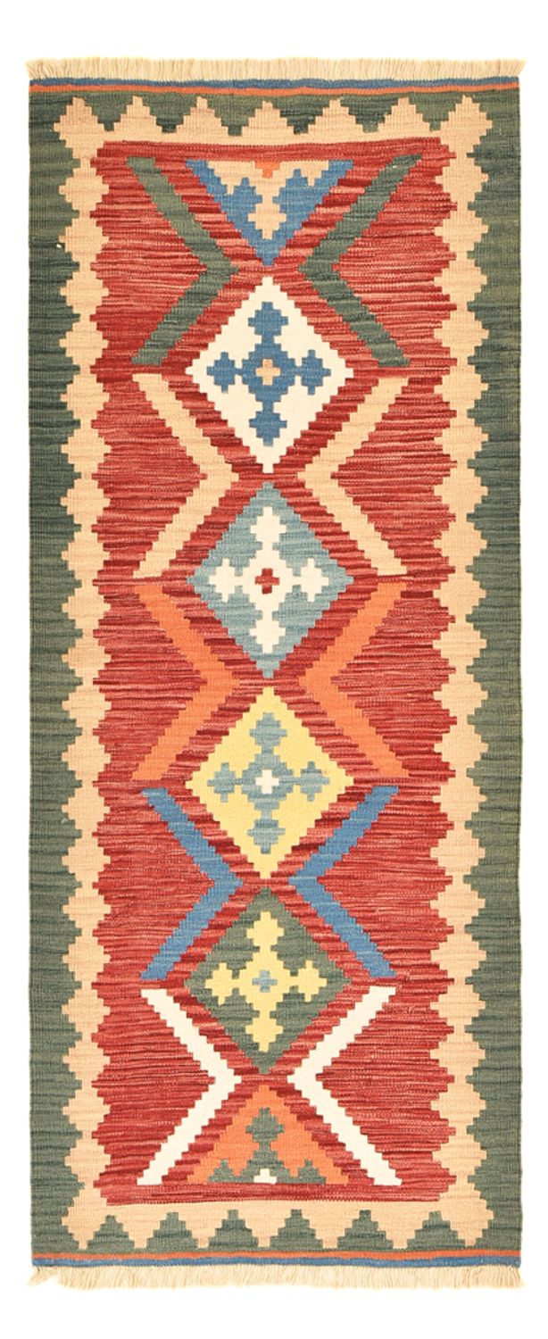 Runner Kelim Carpet - orientalisk matta - 213 x 84 cm - flerfärgad