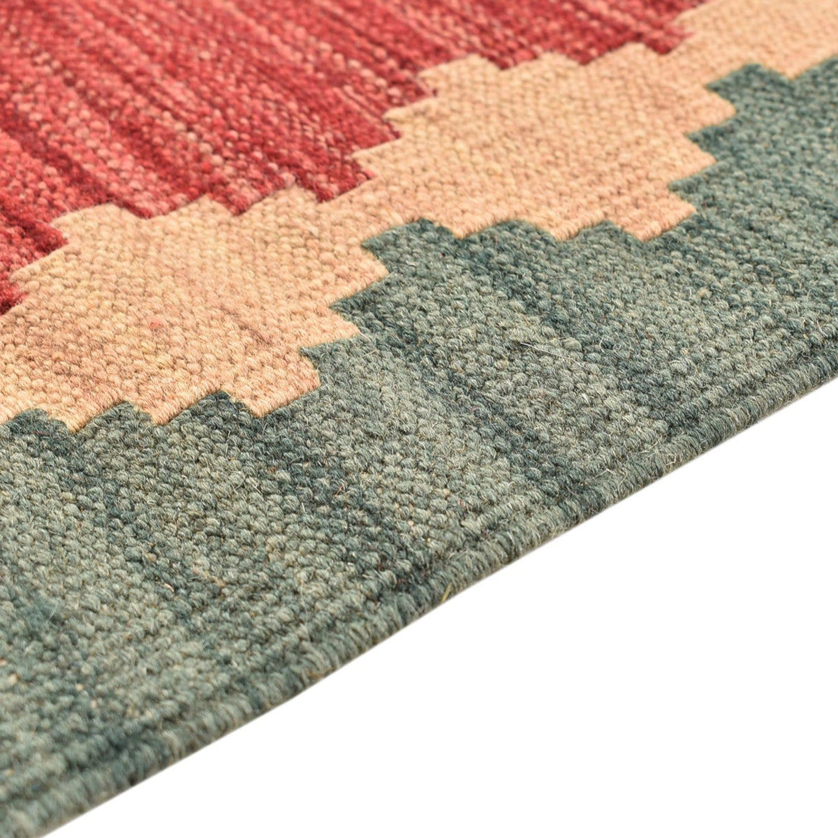 Runner Kelim Carpet - orientalisk matta - 213 x 84 cm - flerfärgad