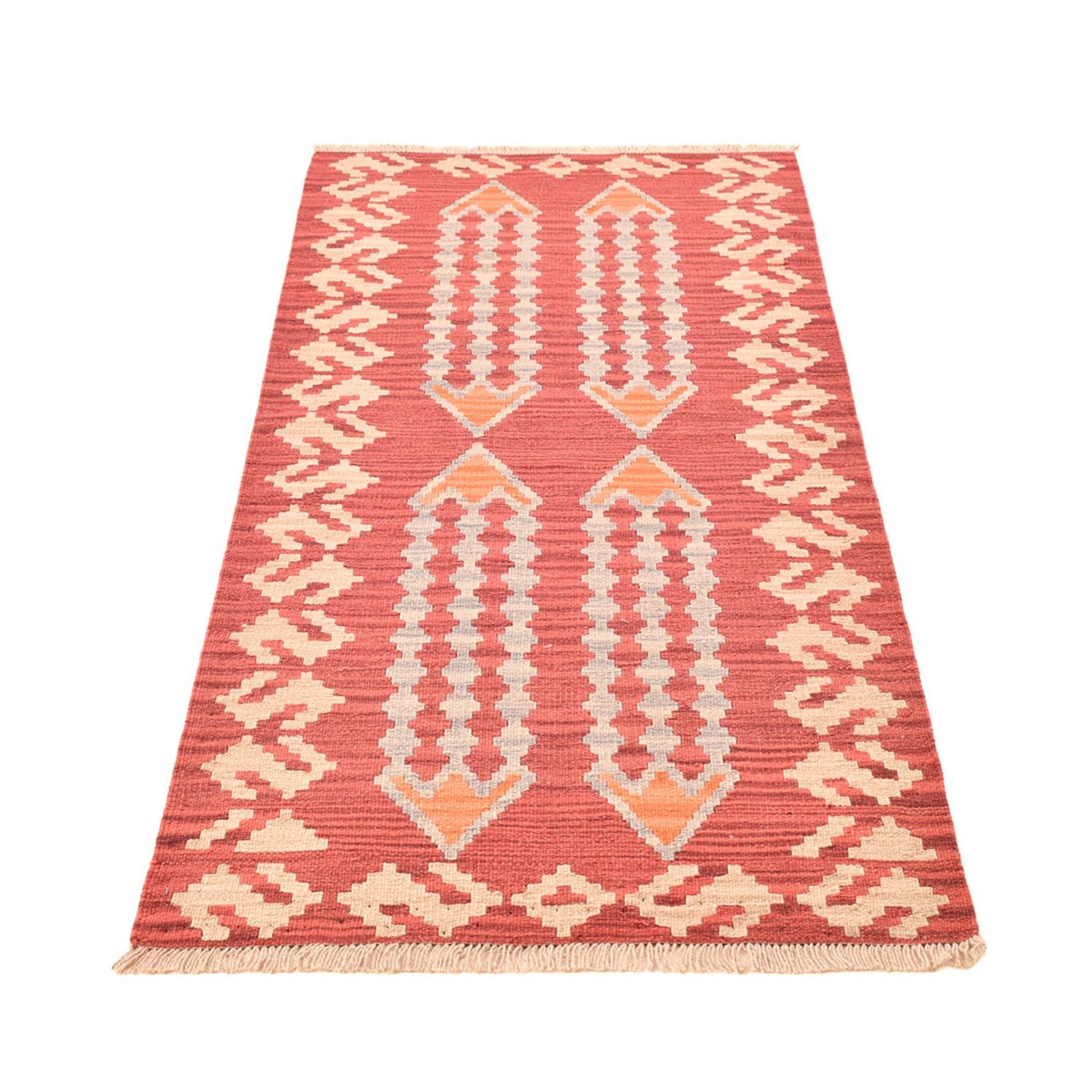 Runner Kelim Carpet - orientalisk matta - 200 x 86 cm - flerfärgad