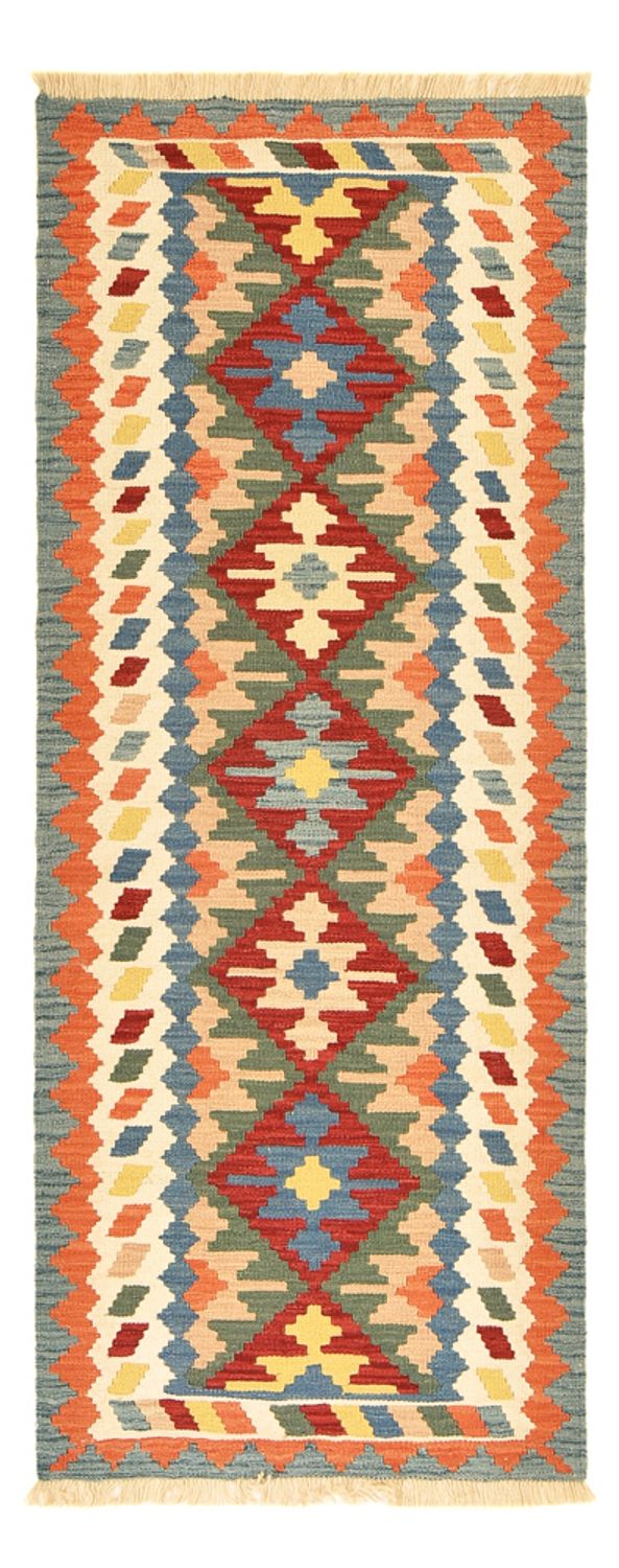 Runner Kelim Carpet - orientalisk matta - 200 x 80 cm - flerfärgad