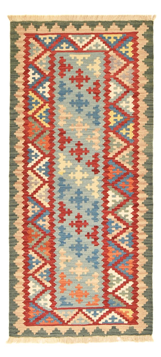 Runner Kelim Carpet - orientalisk matta - 194 x 84 cm - flerfärgad