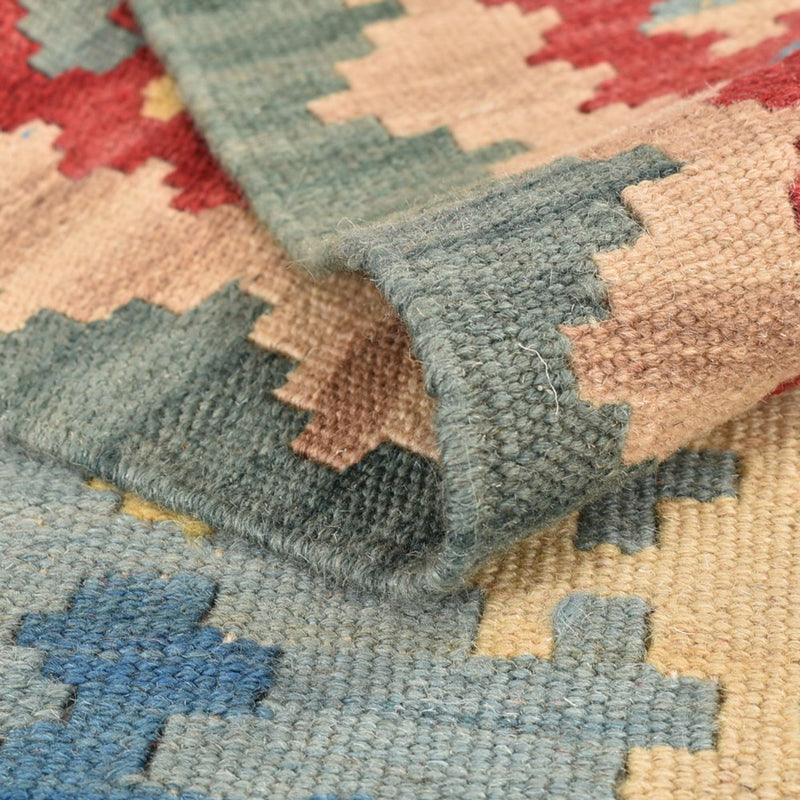 Runner Kelim Carpet - orientalisk matta - 194 x 84 cm - flerfärgad