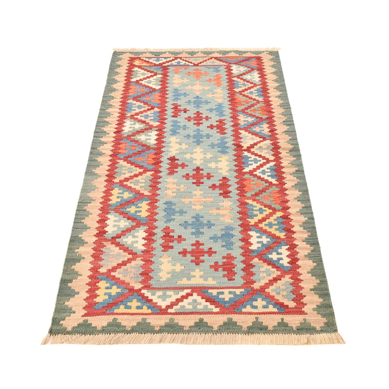 Runner Kelim Carpet - orientalisk matta - 194 x 84 cm - flerfärgad
