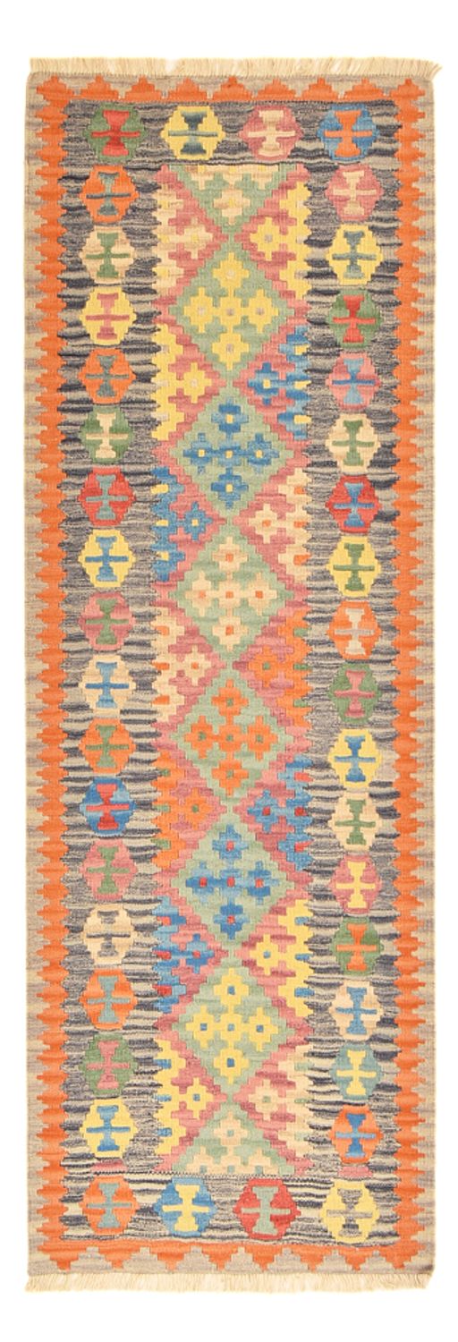 Runner Kelim Carpet - orientalisk matta - 237 x 84 cm - flerfärgad