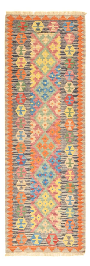 Runner Kelim Carpet - orientalisk matta - 237 x 84 cm - flerfärgad