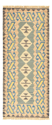 Runner Kelim Carpet - orientalisk matta - 192 x 80 cm - flerfärgad