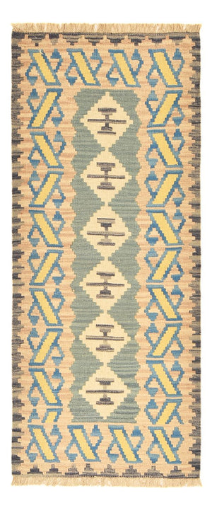 Runner Kelim Carpet - orientalisk matta - 192 x 80 cm - flerfärgad