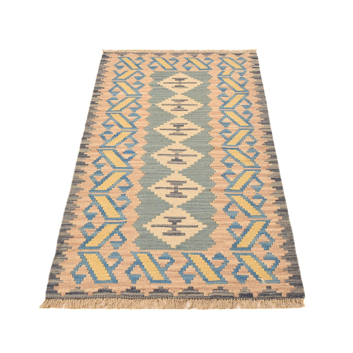 Runner Kelim Carpet - orientalisk matta - 192 x 80 cm - flerfärgad
