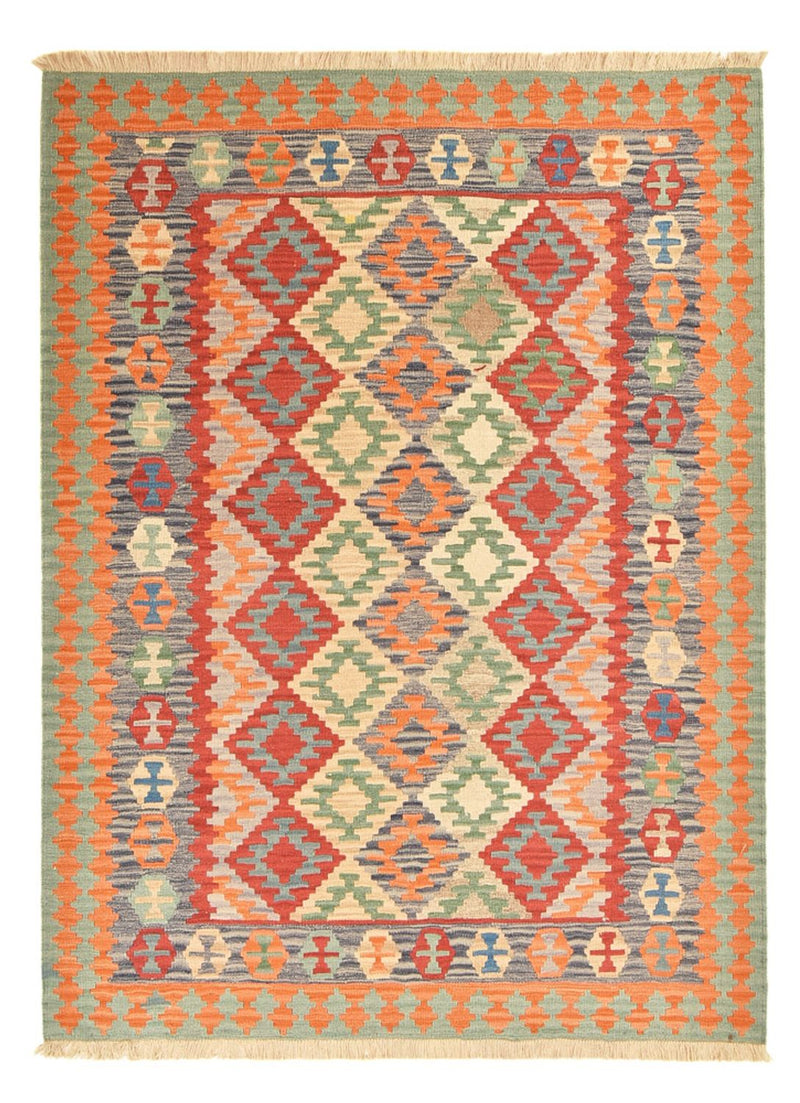 Kelim Carpet - orientalisk matta - 229 x 175 cm - flerfärgad