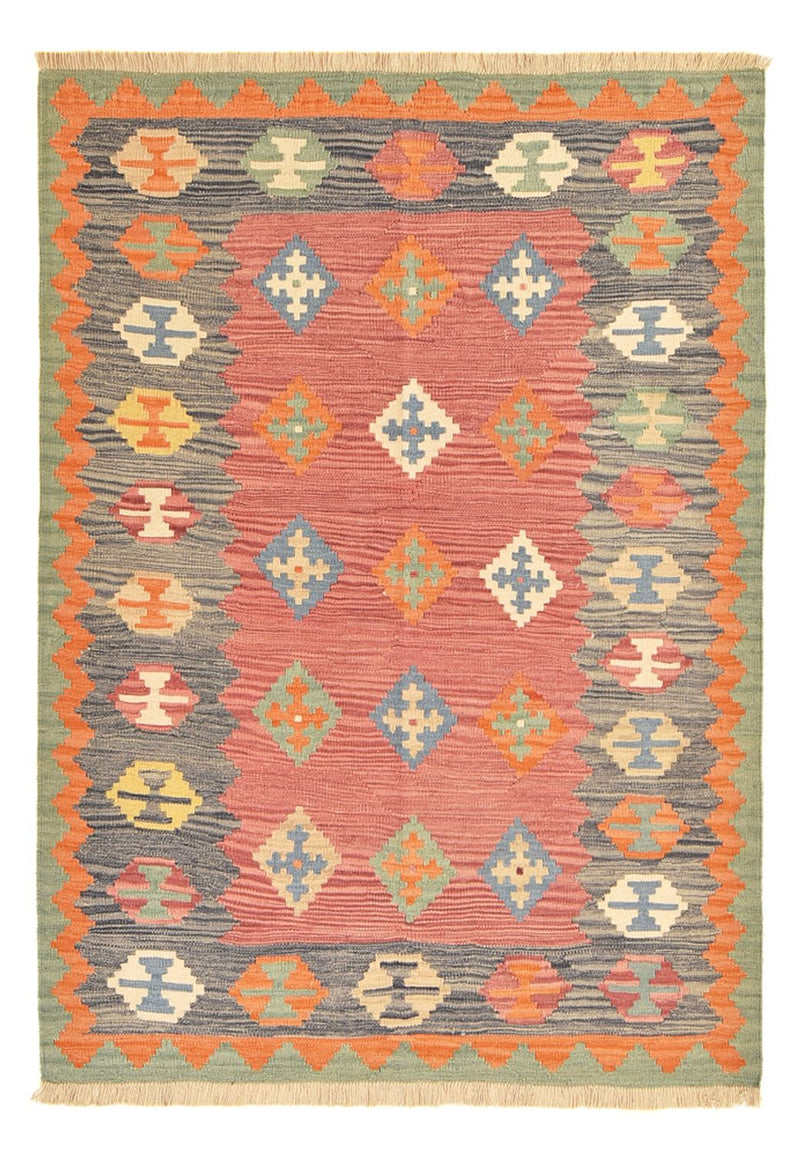 Kelim Carpet - orientalisk matta - 209 x 151 cm - flerfärgad