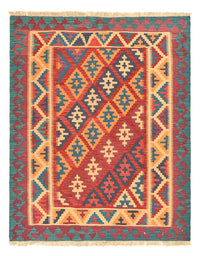 Kelim Carpet - orientalisk matta - 195 x 156 cm - flerfärgad