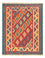 Kelim Carpet - orientalisk matta - 195 x 156 cm - flerfärgad