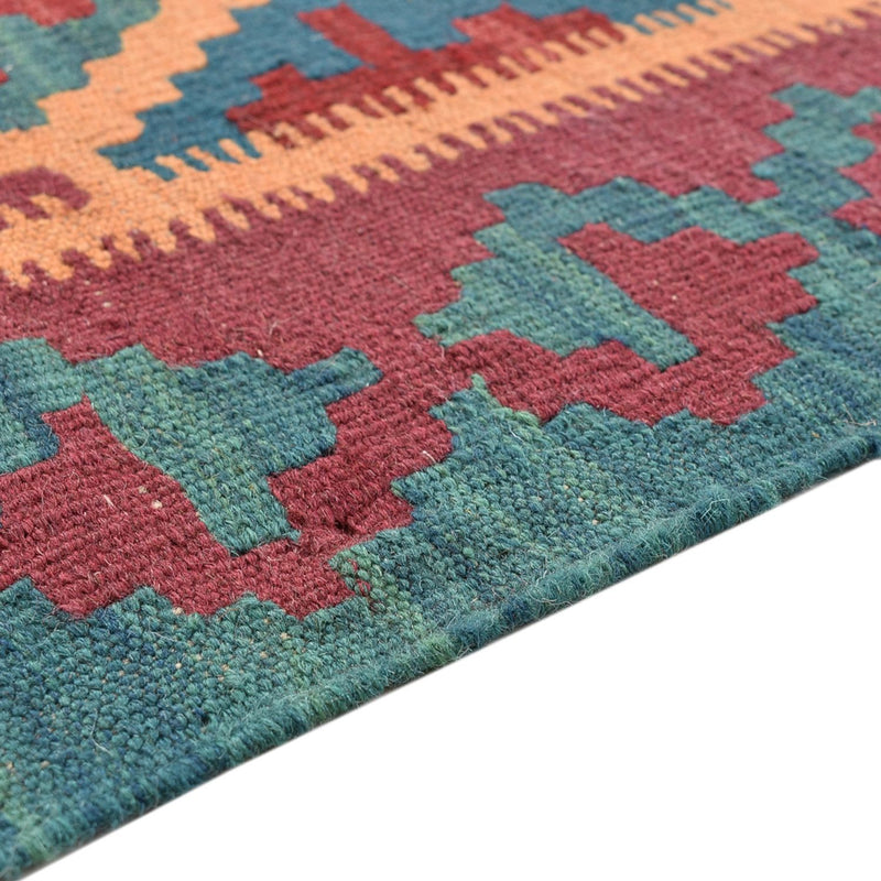 Kelim Carpet - orientalisk matta - 195 x 156 cm - flerfärgad