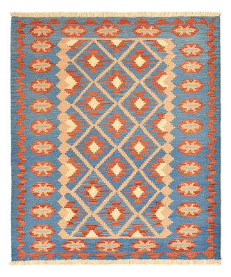 Kelim Carpet - orientalisk matta - 193 x 164 cm - flerfärgad