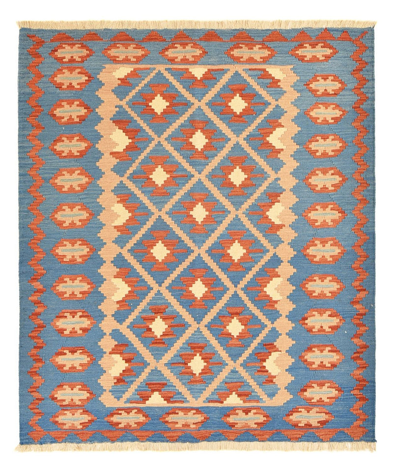 Kelim Carpet - orientalisk matta - 193 x 164 cm - flerfärgad