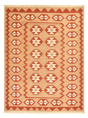 Kelim Carpet - orientalisk matta - 197 x 151 cm - flerfärgad