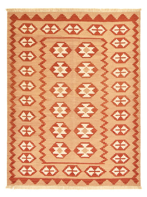 Kelim Carpet - orientalisk matta - 197 x 151 cm - flerfärgad