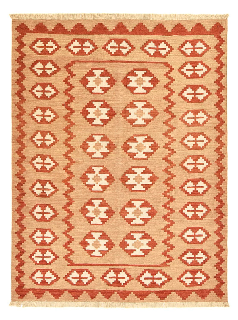 Kelim Carpet - orientalisk matta - 197 x 151 cm - flerfärgad