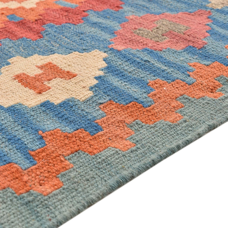 Kelim Carpet - orientalisk matta - 203 x 157 cm - flerfärgad