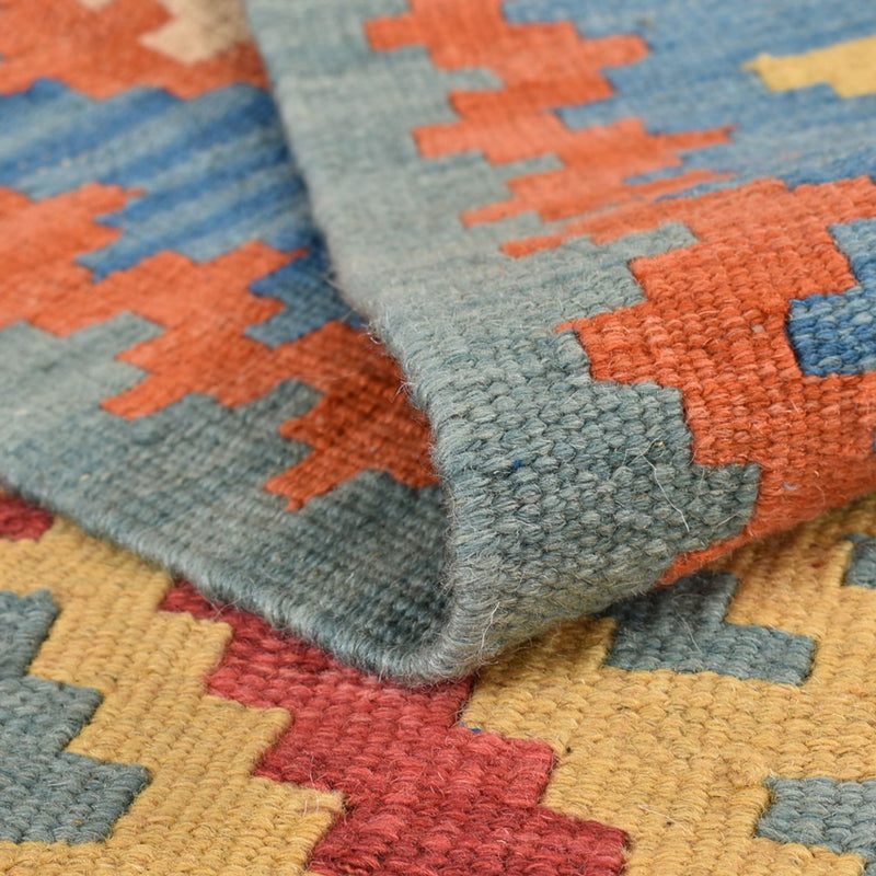 Kelim Carpet - orientalisk matta - 203 x 157 cm - flerfärgad