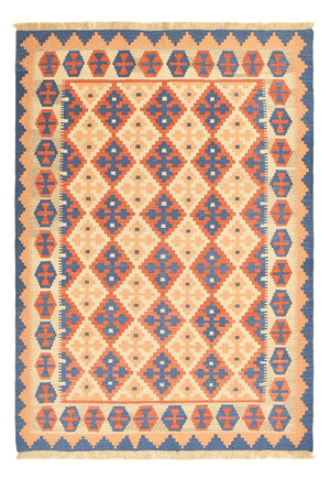 Kelim Carpet - orientalisk matta - 203 x 147 cm - flerfärgad