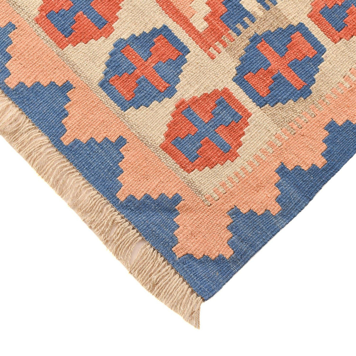 Kelim Carpet - orientalisk matta - 203 x 147 cm - flerfärgad