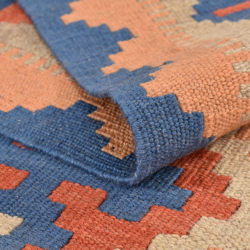 Kelim Carpet - orientalisk matta - 203 x 147 cm - flerfärgad