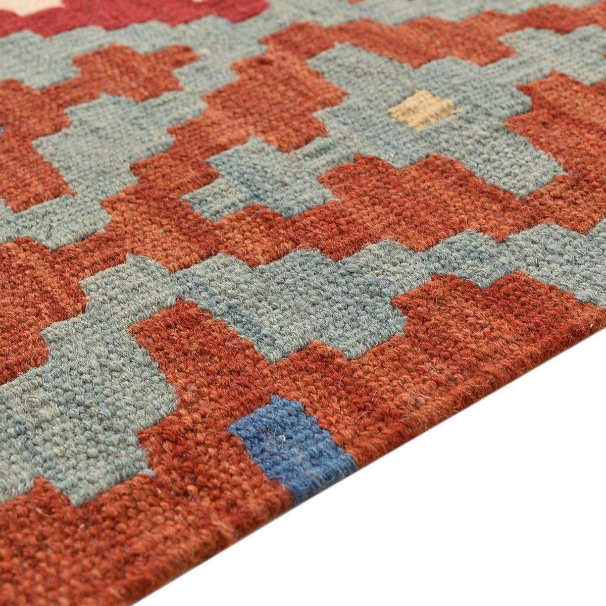 Kelim Carpet - orientalisk matta - 196 x 153 cm - flerfärgad