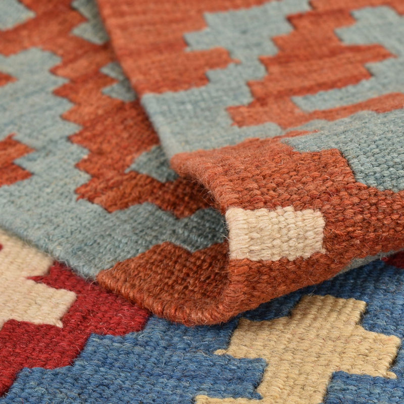 Kelim Carpet - orientalisk matta - 196 x 153 cm - flerfärgad