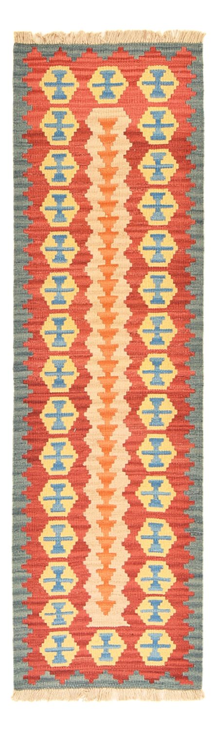 Runner Kelim Carpet - orientalisk matta - 201 x 58 cm - flerfärgad