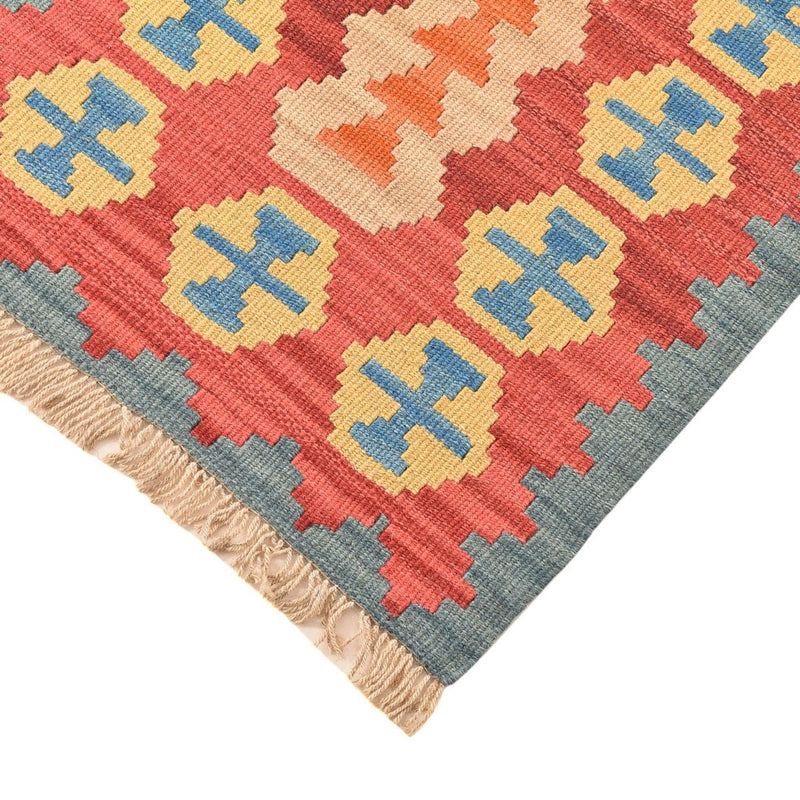 Runner Kelim Carpet - orientalisk matta - 201 x 58 cm - flerfärgad