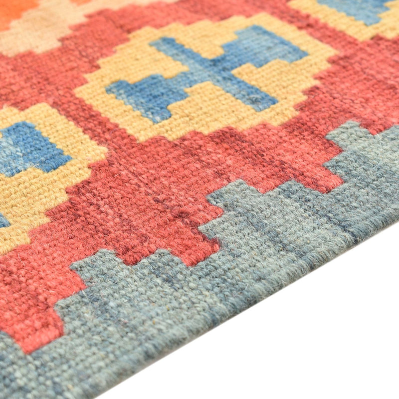 Runner Kelim Carpet - orientalisk matta - 201 x 58 cm - flerfärgad