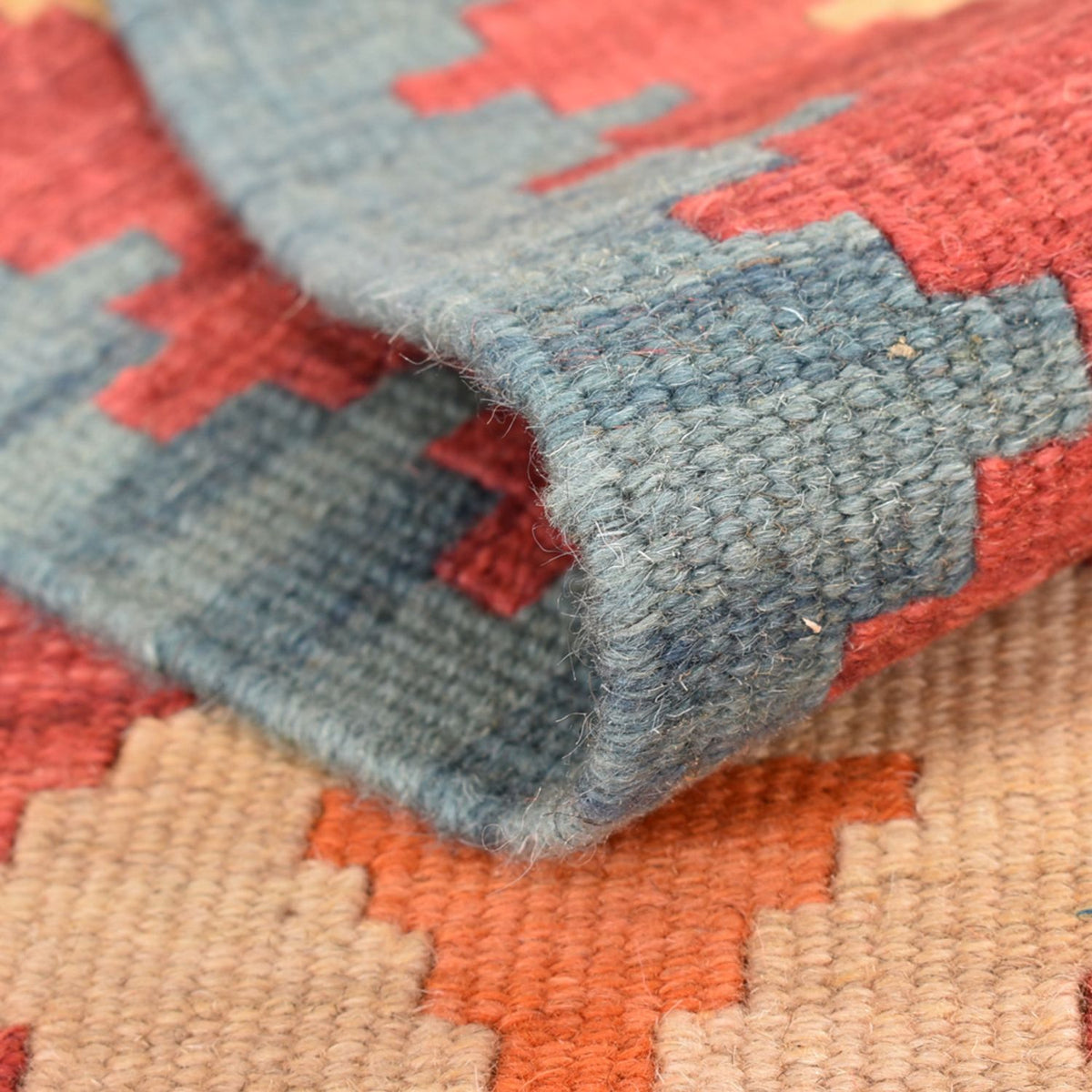 Runner Kelim Carpet - orientalisk matta - 201 x 58 cm - flerfärgad