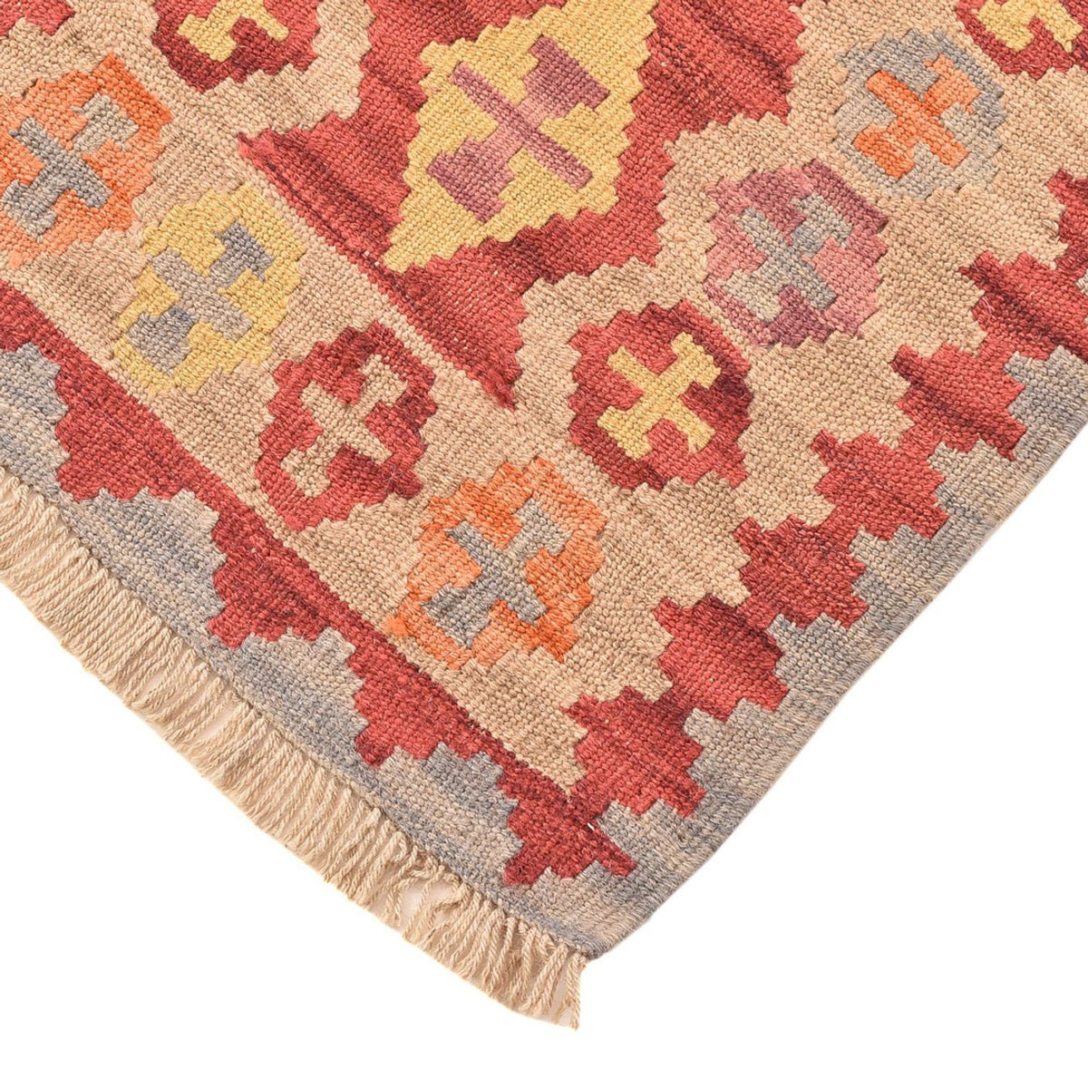 Runner Kelim Carpet - orientalisk matta - 192 x 56 cm - flerfärgad