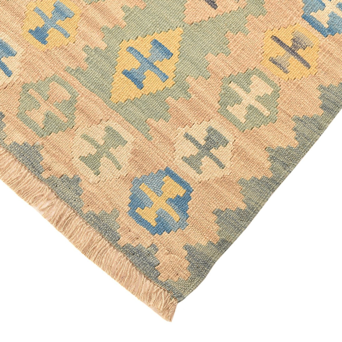 Runner Kelim Carpet - orientalisk matta - 195 x 60 cm - flerfärgad
