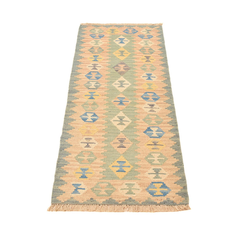 Runner Kelim Carpet - orientalisk matta - 195 x 60 cm - flerfärgad