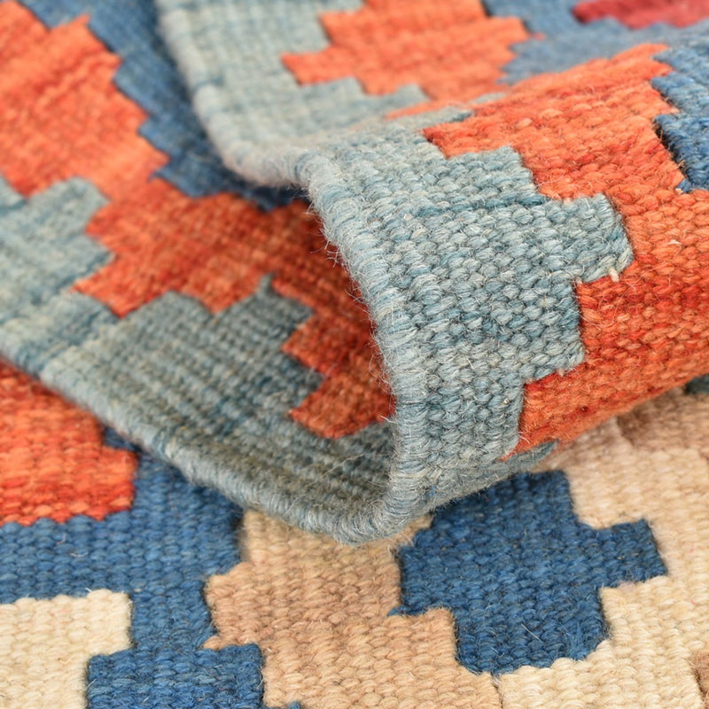 Runner Kelim Carpet - orientalisk matta - 210 x 67 cm - flerfärgad