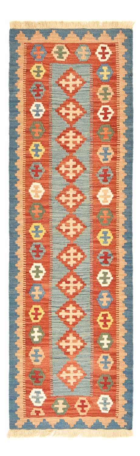 Runner Kelim Carpet - orientalisk matta - 198 x 61 cm - flerfärgad