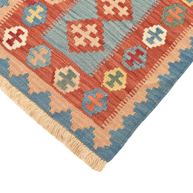 Runner Kelim Carpet - orientalisk matta - 198 x 61 cm - flerfärgad