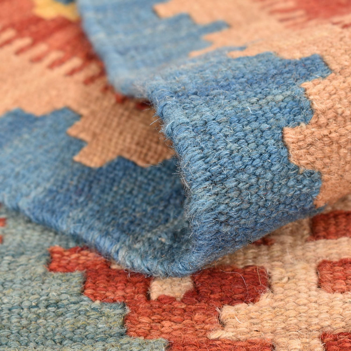 Runner Kelim Carpet - orientalisk matta - 198 x 61 cm - flerfärgad