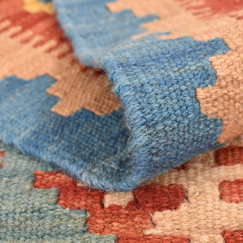 Runner Kelim Carpet - orientalisk matta - 198 x 61 cm - flerfärgad