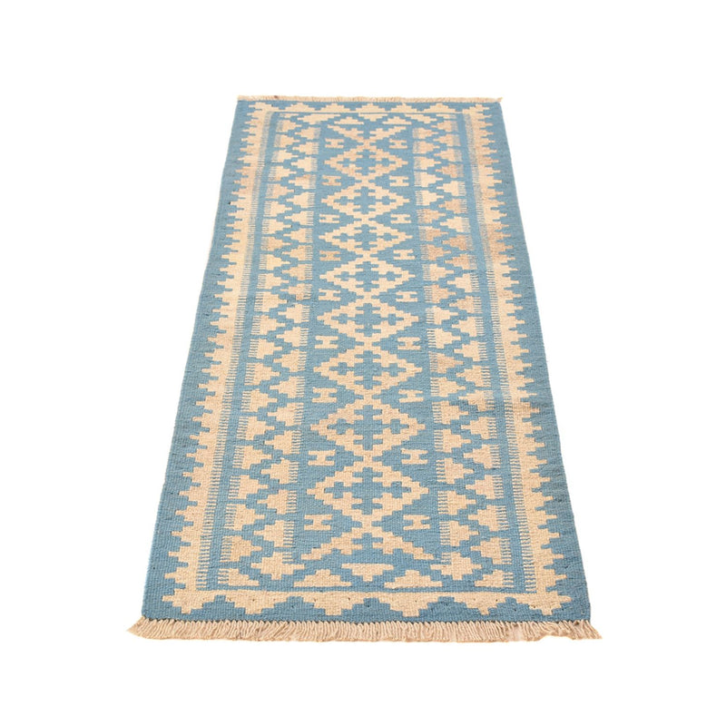 Runner Kelim Carpet - orientalisk matta - 199 x 64 cm - flerfärgad