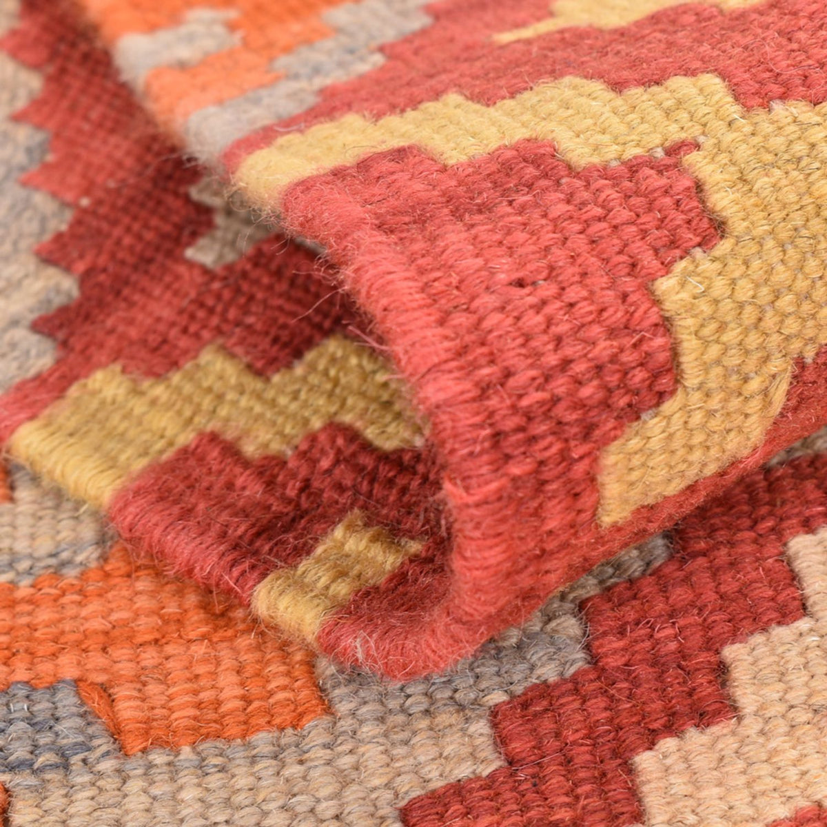 Runner Kelim Carpet - orientalisk matta - 201 x 58 cm - flerfärgad