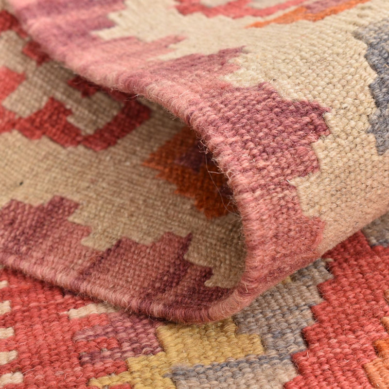 Runner Kelim Carpet - orientalisk matta - 201 x 60 cm - flerfärgad