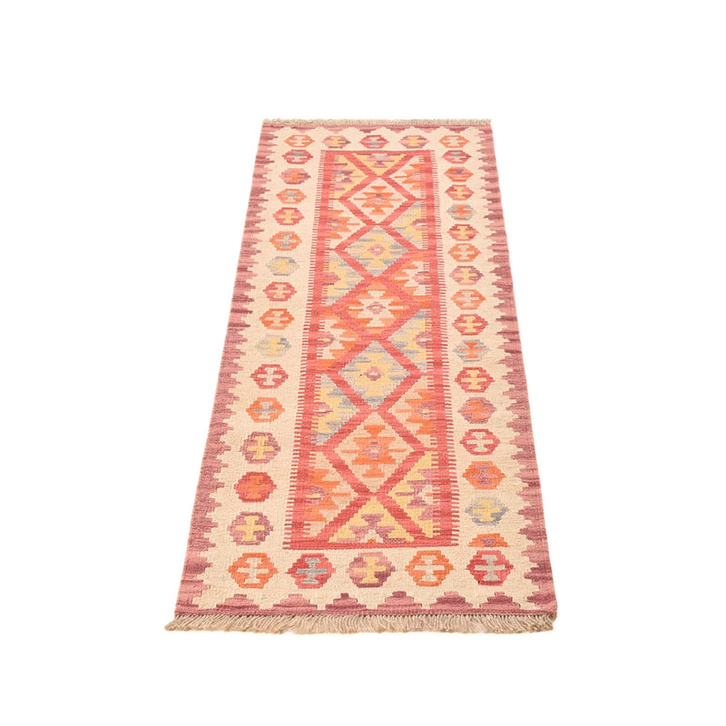 Runner Kelim Carpet - orientalisk matta - 201 x 60 cm - flerfärgad