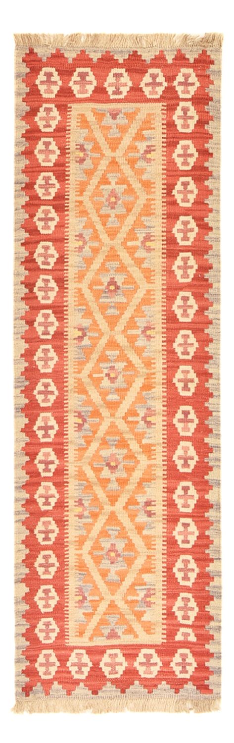 Runner Kelim Carpet - orientalisk matta - 198 x 63 cm - flerfärgad