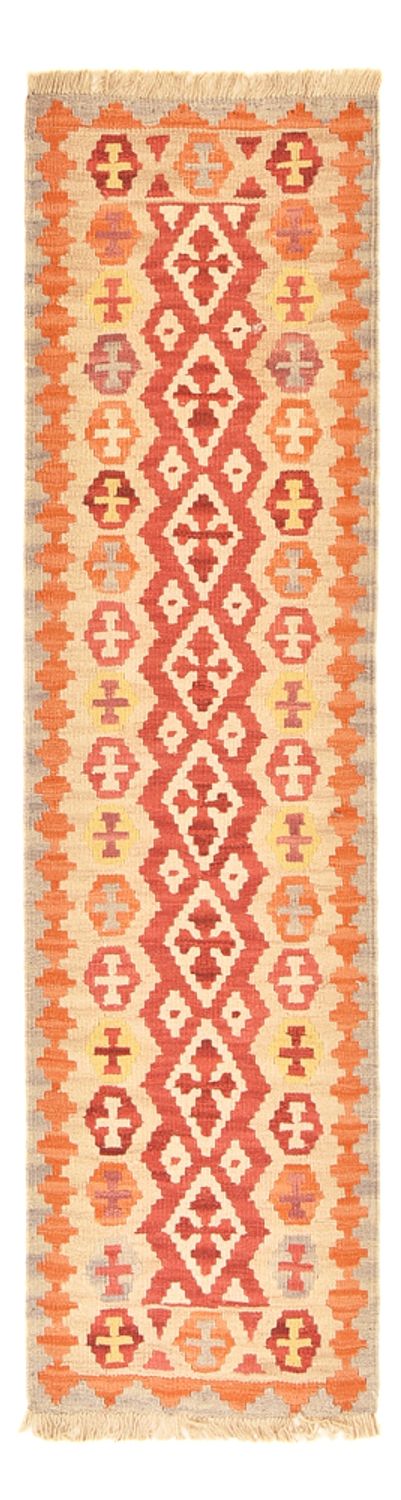 Runner Kelim Carpet - orientalisk matta - 199 x 55 cm - flerfärgad