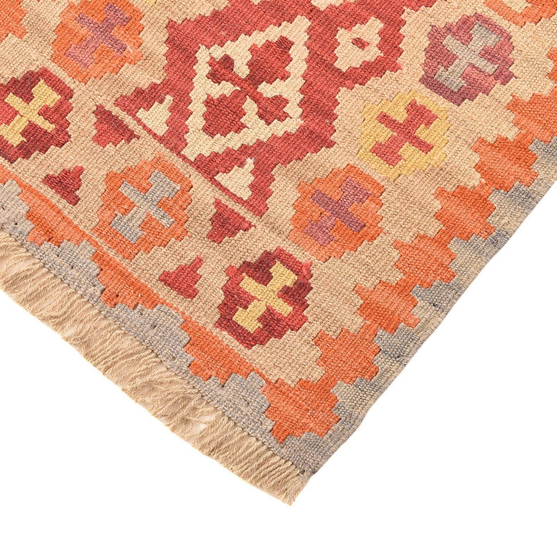 Runner Kelim Carpet - orientalisk matta - 199 x 55 cm - flerfärgad