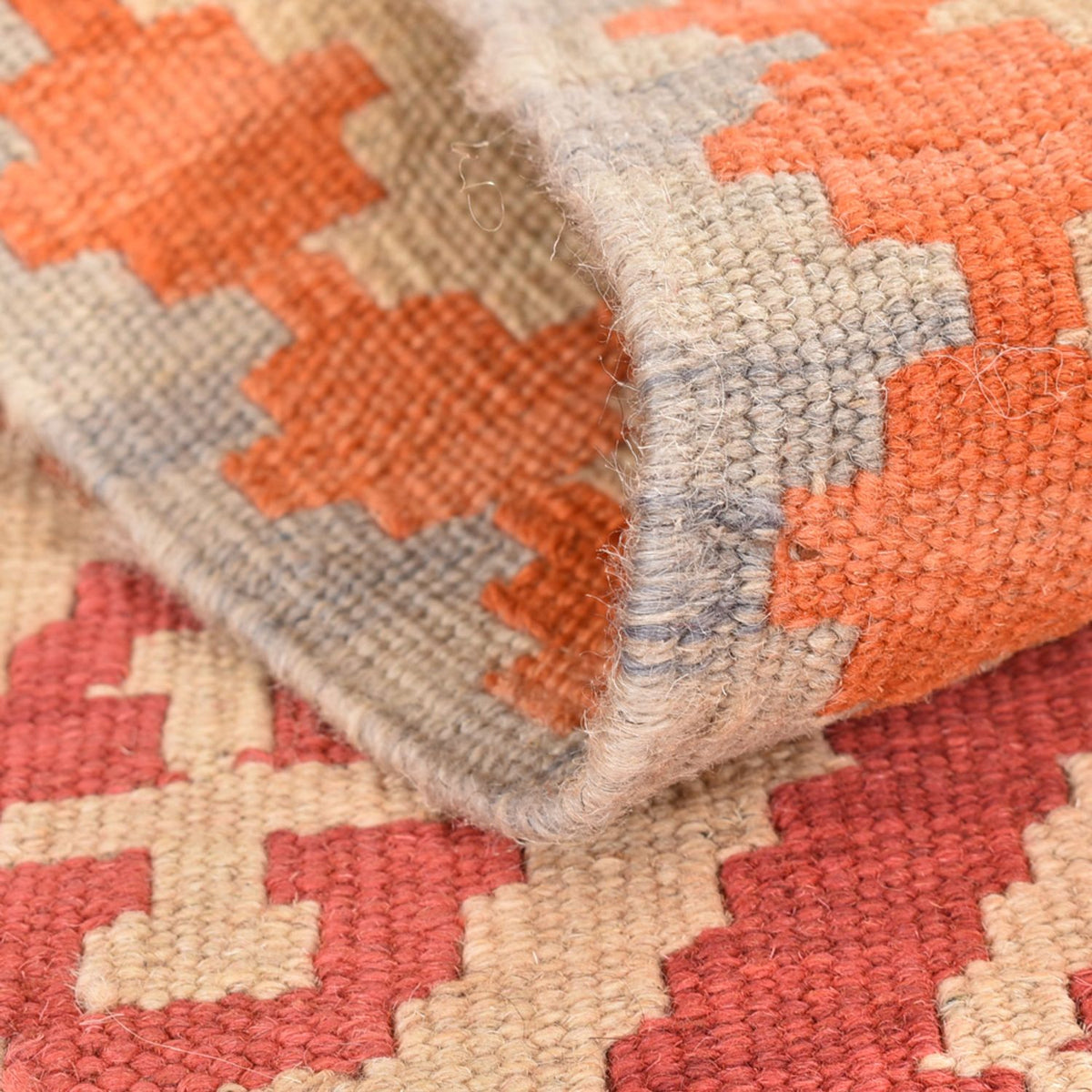 Runner Kelim Carpet - orientalisk matta - 199 x 55 cm - flerfärgad