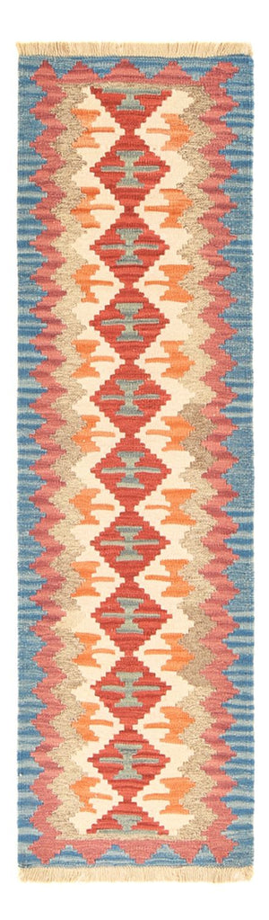 Runner Kelim Carpet - orientalisk matta - 196 x 56 cm - flerfärgad